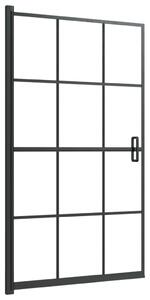 Fekete ESG zuhanykabin 80 x 140 cm