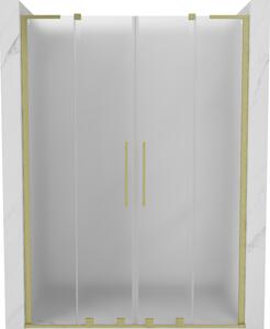 Mexen Velar L Duo, tolózuhanyajtó nyitáshoz 160 cm, 8 mm-es matt üveg, arany matt, 871-160-003-32-55