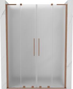 Mexen Velar L Duo, tolózuhanyajtó nyitáshoz 140 cm, 8 mm-es matt üveg, rézmatt, 871-140-003-32-65