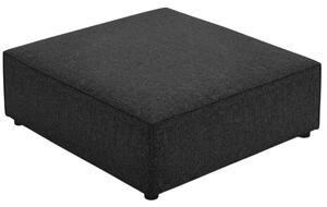 Fekete kárpitozott lábzsámoly Cosmopolitan Design Arendal 102 x 80 cm