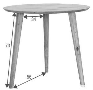 Massziv24 - CANBERRA Étkezőasztal 75x75 cm, tölgyfa