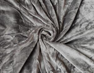 Szürke mikroplüss sztreccs lepedő 90x200cm