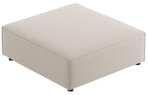Világos bézs bársony lábzsámoly Cosmopolitan Design Arendal 102 x 80 cm