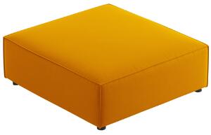 Sárga bársony zsámoly Cosmopolitan Design Arendal 102 x 80 cm