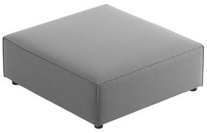 Világosszürke bársony lábzsámoly Cosmopolitan Design Arendal 102 x 80 cm