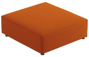 Narancssárga bársony lábzsámoly Cosmopolitan Design Arendal 102 x 80 cm