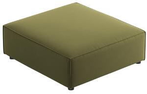 Zöld bársony lábzsámoly Cosmopolitan Design Arendal 102 x 80 cm