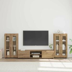 TV szekrény garnitúra FLORIN 3 db Artisan tölgy Szerelt Fa