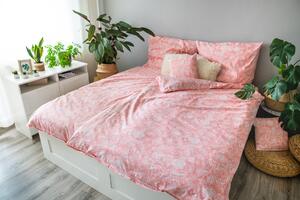 3 részes pamut ágyneműhuzat Pink Blossom 200x140cm+90x70cm