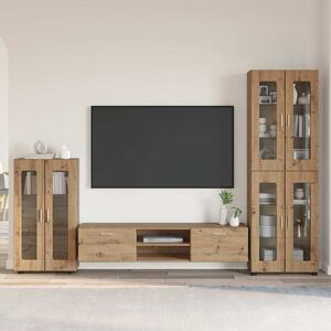 TV szekrény garnitúra FLORIN 3 db Artisan tölgy Szerelt Fa