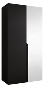 Gardróbszekrény Hartford 584, Laminált forgácslap, 202x100x52cm, Fekete
