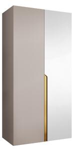Gardróbszekrény Hartford 584, Laminált forgácslap, 202x100x52cm, Kasmír, Aranysárga