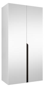 Gardróbszekrény Hartford 589, Laminált forgácslap, 202x100x52cm, Fekete, Fehér