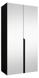 Gardróbszekrény Hartford 589, Laminált forgácslap, 202x100x52cm, Fekete