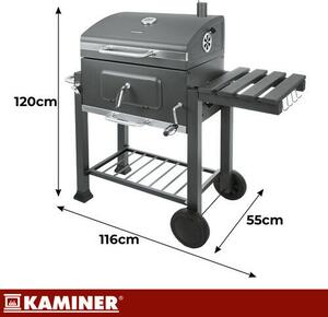 Kaminer Kerti grill fedővel 116x55x120cm 27318