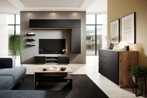 Loftia Mini TV-szekrény - artisan/fekete matt