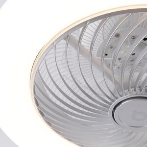 Design mennyezeti ventilátor, ezüst tompítható - Clima