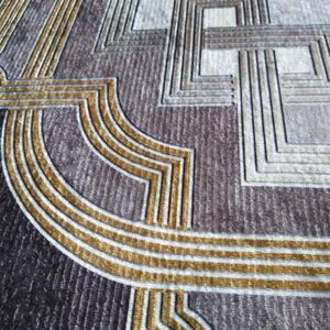 Többszínű mintás szőnyeg arany mintával Szélesség: 80 cm | Hossz: 150 cm