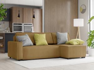 Smart kinyitható univerzális kanapé, mustár színű