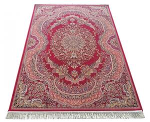 Exkluzív vörös szőnyeg gyönyörű mintával Szélesség: 150 cm | Hossz: 230 cm