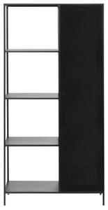 Malibu II polcos szekrény fekete 180 cm