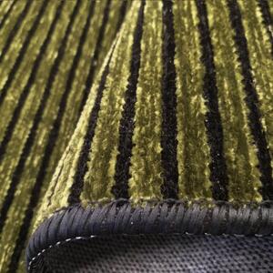 Fekete és zöld csúszásmentes szőnyeg Diamond Szélesség: 160 cm | Hossz: 230 cm