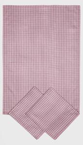 3 PACK Jacquard konyharuha, Kis kocka rózsaszín 50x70 cm