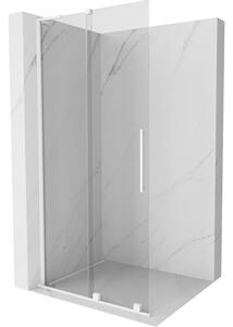 Mexen Velar L, eltolható zuhany paraván Walk-in 120 x 200 cm, 8 mm átlátszó üveg, fehér matt, 871-120-003-03-20