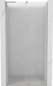 Mexen Velar L, tolózuhanyajtó nyílásig 90 cm, 8 mm-es mattüveg, csiszolt acél, 871-090-003-31-97