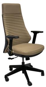 Compo10 Főnöki szék állítható karfával bézs műbőrrel