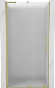 Mexen Velar L, tolózuhanyajtó nyílásig 90 cm, 8 mm-es matt üveg, arany matt, 871-090-003-31-55