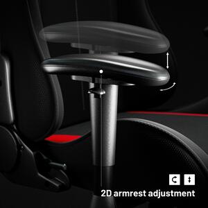Diablo X-Starter szövet gamer szék Átlagos méret: Fekete-piros