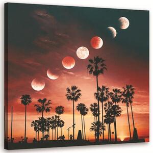 Kép A Hold fázisai Kaliforniában - Rokibul Hasan Méretek: 30 x 30 cm, Kivitelezés: Vászonkép