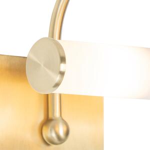 Klasszikus fali lámpa arany IP44 2 fényű - Bath Arc