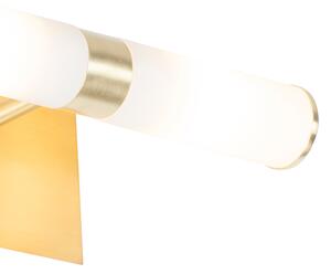 Modern falilámpa arany IP44 2-fényes - Fürdőkád