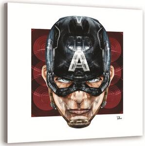 Gario Vászonkép Amerika Kapitány - Rubiant Méret: 30 x 30 cm
