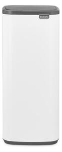 Szemétgyűjtő Brabantia Bo Touch 1010121, 30 L, Lágy és csendes nyitás, Nagy nyílás, Fehér