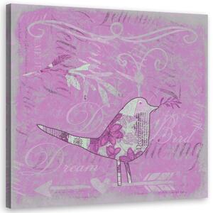 Gario Vászonkép Rózsaszín régi papír - Andrea Haase Méret: 30 x 30 cm