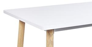 Elegáns Bárasztal Fehér És Világos Fa Színben 90 x 50 cm CHAVES