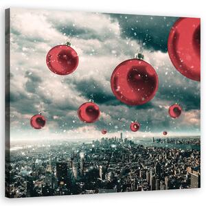 Gario Vászonkép Piros gömbök esoje - Zehem Chong Méret: 30 x 30 cm