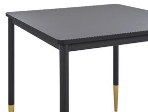 Stílusos Étkezőasztal Fekete Színben 80 x 80 cm SHALFORD