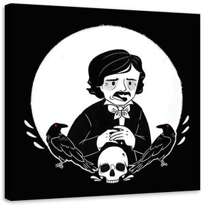 Gario Vászonkép Edgar Allan Poe - Daniela Herrera Méret: 30 x 30 cm