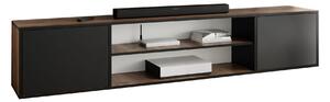 RTV szekrény EDI 4 tölgy craft arany + fekete nyitott