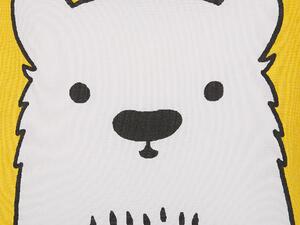 Sárga medvés díszpárna kétdarabos szettben 45 x 45 cm WARANASI