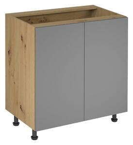 LANGEN D80 alsó konyhaszekrény Artisan tölgy/bézs