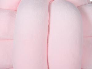 Rózsaszín bársony csomópárna 20 x 20 cm MALNI