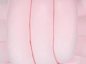 Rózsaszín bársony csomópárna 30 x 30 cm MALNI