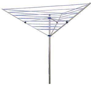 Erga Garden 4000, szabadon álló 3 karos kerti ruhaszárító 174x202x195 cm, ezüst-kék, ERG-SEP-10SUSOGRAR40