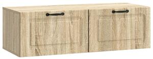 Fali TV szekrény Sonoma Tölgy 98 x 41 x 30 cm Szerelt Fa