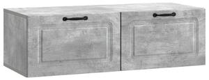 Fali TV szekrény Betonszürke 98 x 41 x 30 cm Szerelt Fa